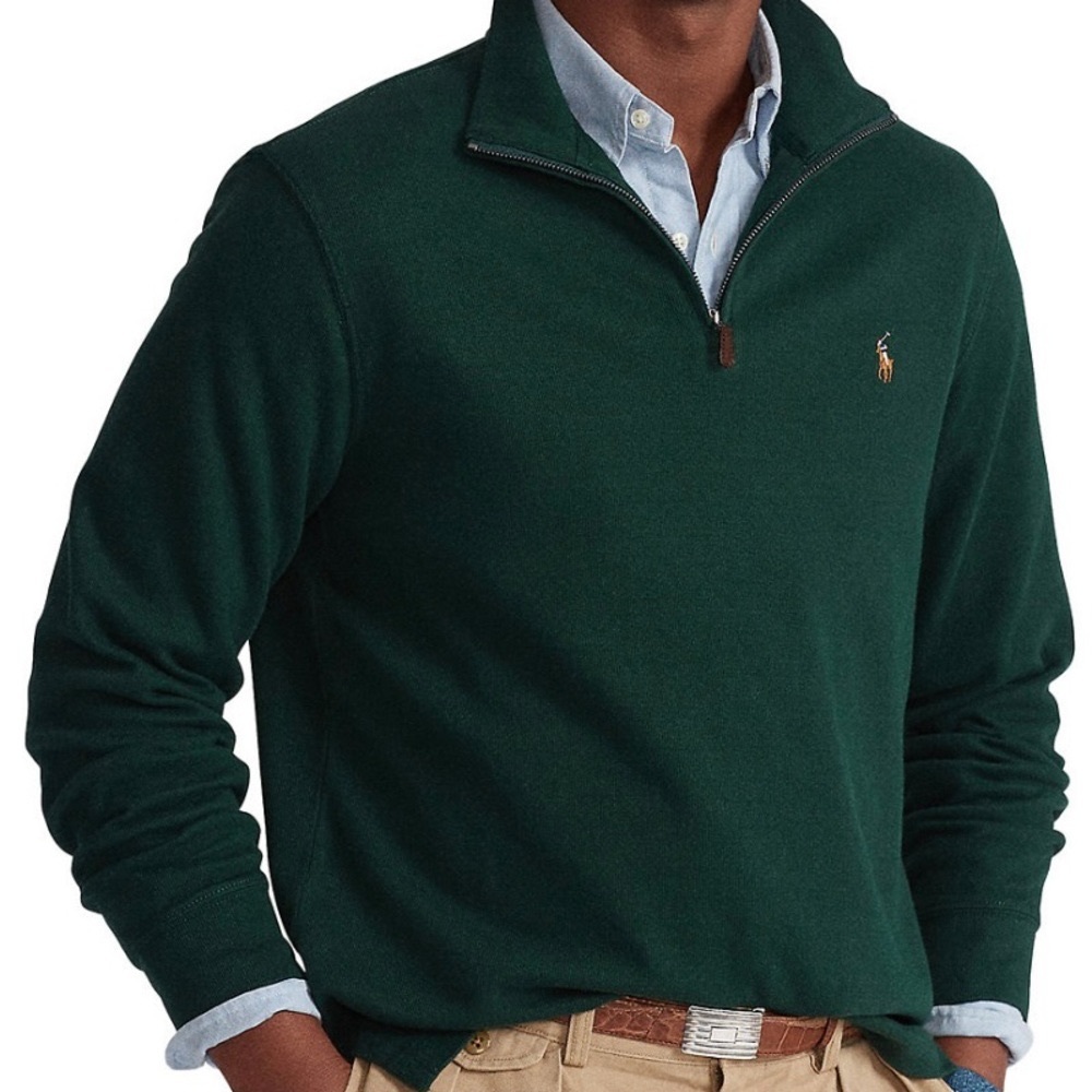 Polo  Ralph Lauren half zip pullover. Estate rib. Worn once.